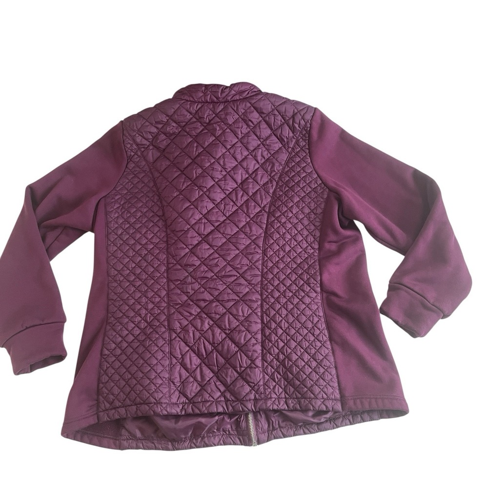 Baccini Women's Size 18/20 Purple Quilted Jacket Lightweight‎ Packable Pockets - Picture 2 of 9